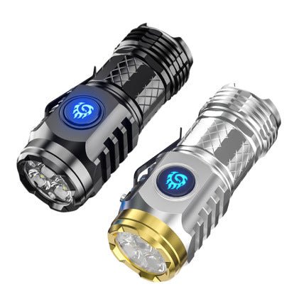Lampe-de-poche-Ultra-Compacte-noir-et-argent