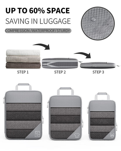 Organisateur de valise | Lot de 5 - Compact et Modulable