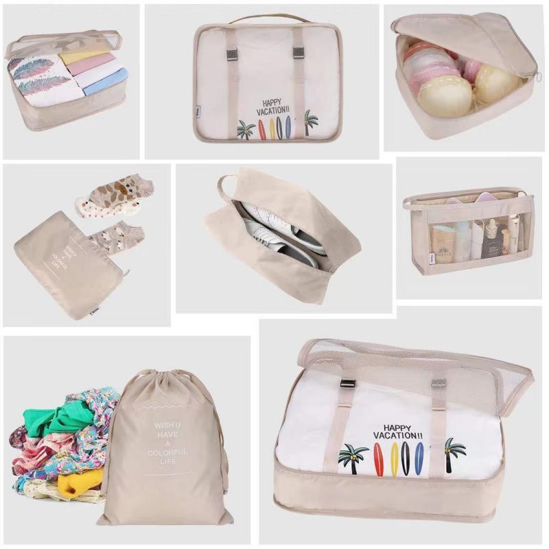 Organisateur de valise | Lot de 8 - Gain d'espace optimal
