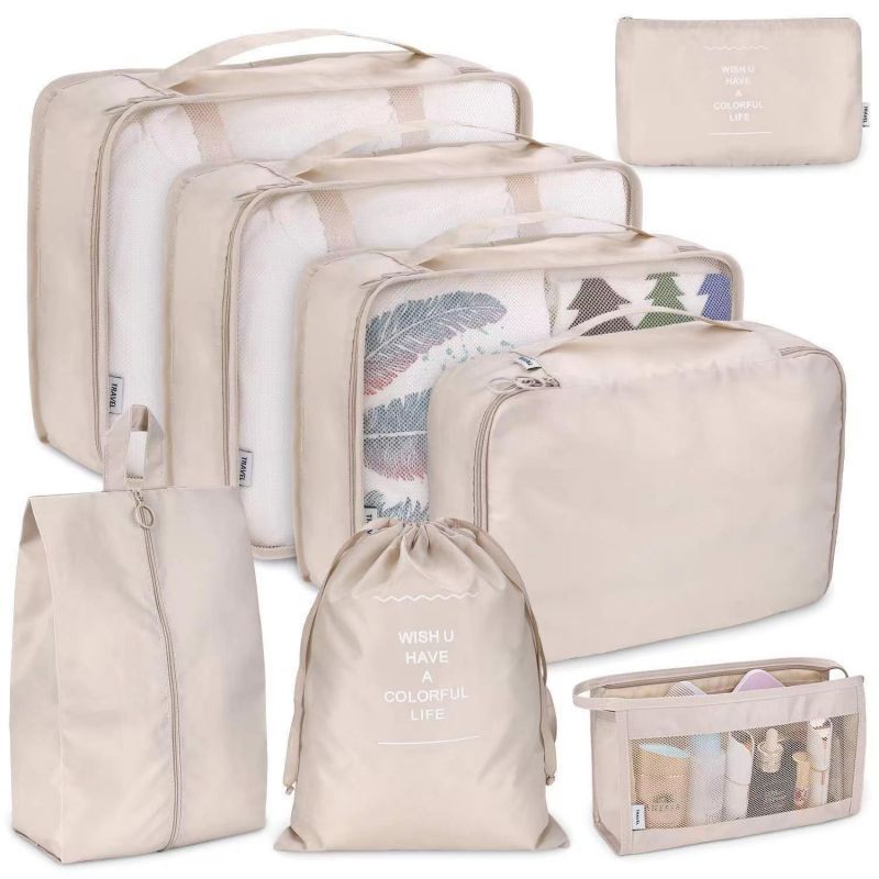 Organisateur de valise | Lot de 8 - Gain d'espace optimal