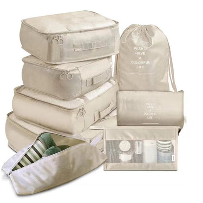 Organisateur de valise | Lot de 8 - Gain d'espace optimal