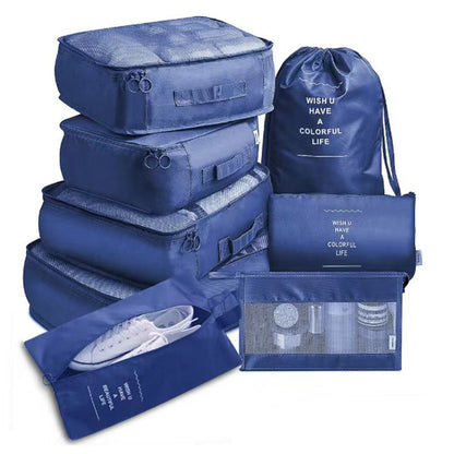 Organisateur de valise | Lot de 8 - Gain d'espace optimal