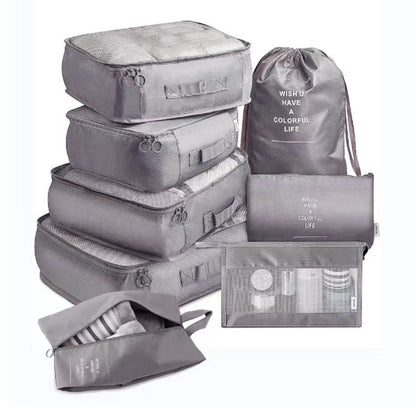 Organisateur de valise | Lot de 8 - Gain d'espace optimal