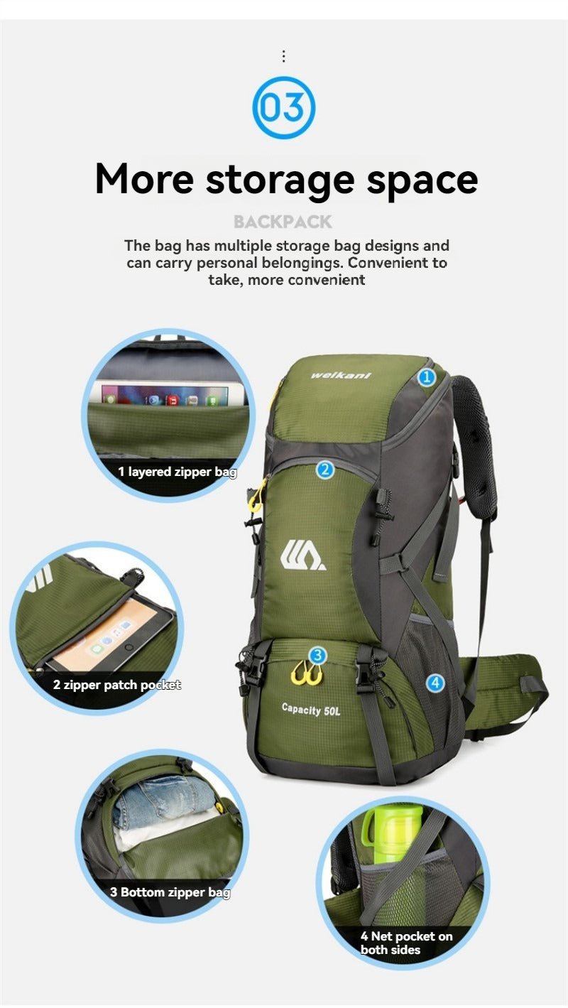 Sac de Randonnée | 50L Imperméable Ultraléger