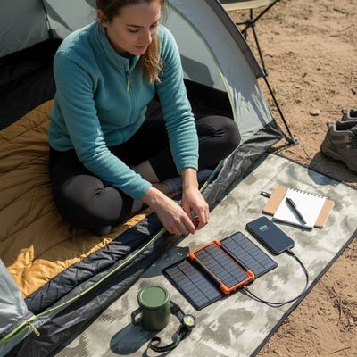 Batterie-externe-solaire-en-randonnee 