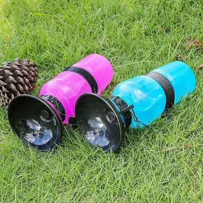 Gourde pour chien​ rose et bleu