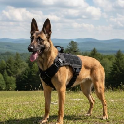 Harnais chien noir