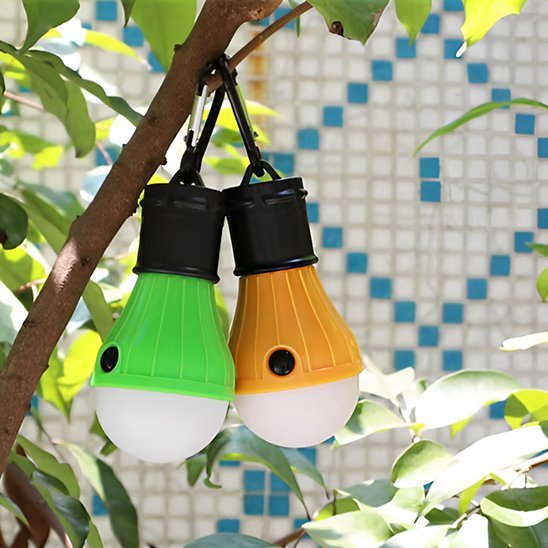 Lampe-de-camping-vert-et-jaune