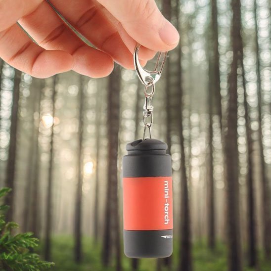 Lampe de poche rechargeable rouge