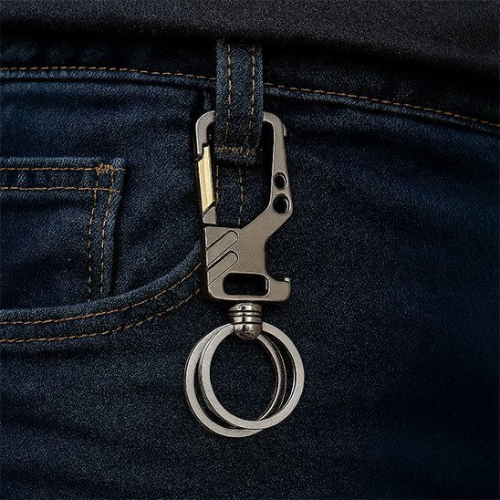 Mousqueton-porte-clé-or 