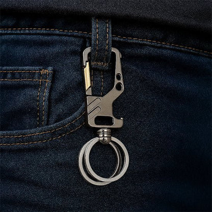 Mousqueton-porte-clé-or 
