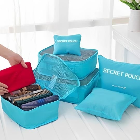Organisateur de valise bleu