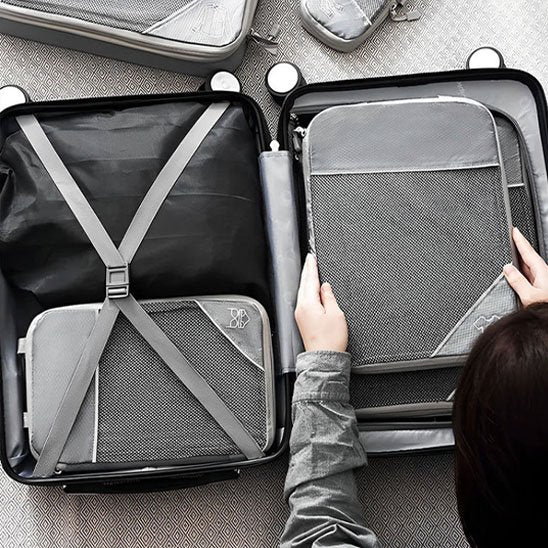 Organisateur de valise gris