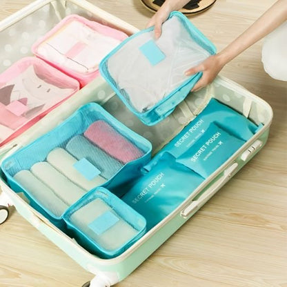Organisateur de valise turquoise