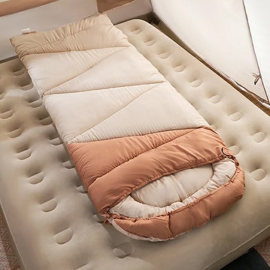 Sac de couchage beige