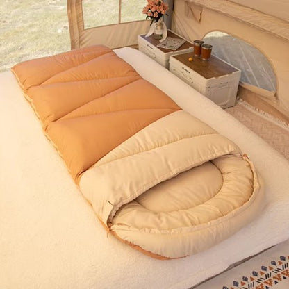 Sac de couchage dans une chambre