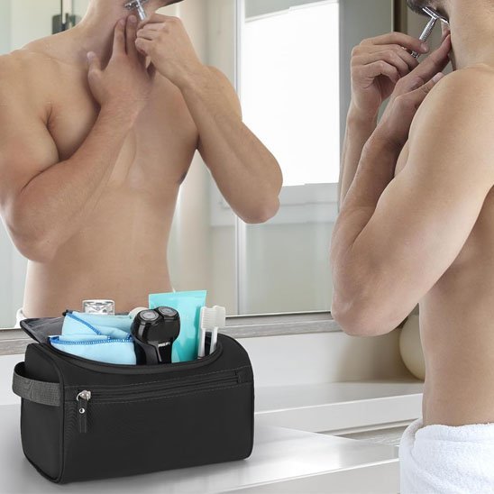trousse de toilette noir 